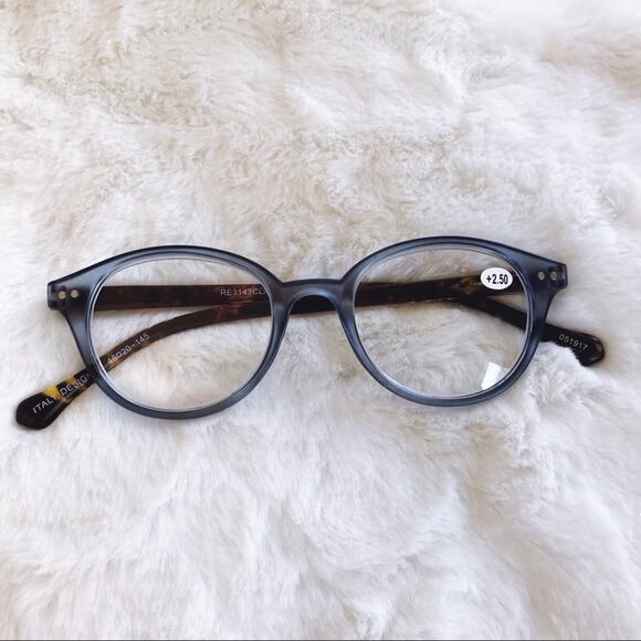 Stylens Accessories - Kaylee Blue Classic Round Reader Glasses